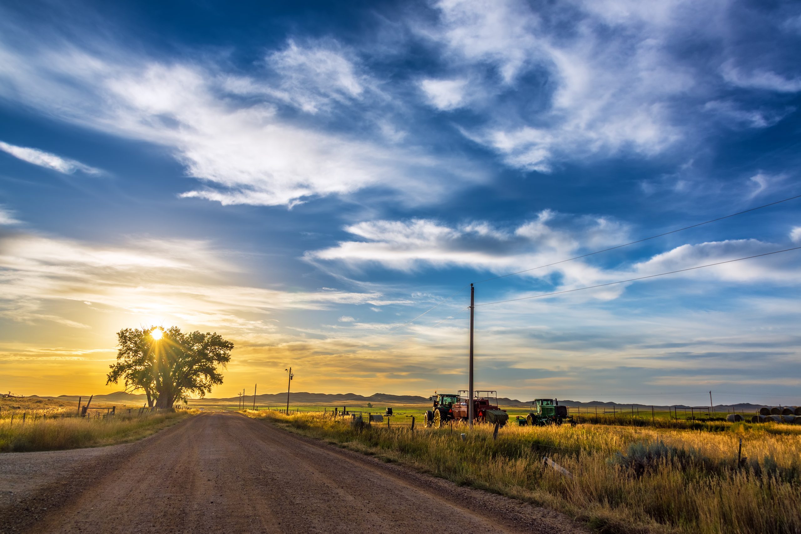 colorado land sunset