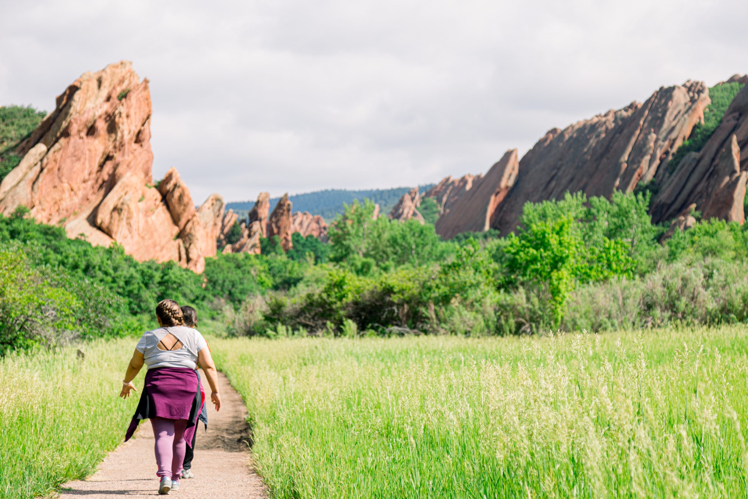 walking in colorado mountains